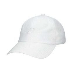 Essential Czapka Z Daszkiem Z Haftowanym Logo. Białe czapki z daszkiem damskie Asics, bez wzorów. Za 165.99 zł.