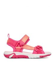 Roxy Sandały CEO-P5QX005K(DZ) Różowy. Czerwone sandały dziewczęce Roxy, z materiału, bez obcasa, bez zapięcia. Za 129.99 zł.