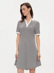Tommy Hilfiger Sukienka letnia WW0WW41567 Granatowy Regular Fit. Niebieskie sukienki damskie Tommy Hilfiger, bez wzorów, z bawełny, bez ramiączek. Za 379.99 zł.