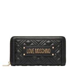 Portfel LOVE MOSCHINO. Czarne portfele damskie Love Moschino, bez wzorów. Za 439.99 zł.