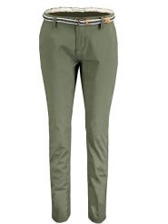 Geographical Norway Spodnie chino "Petunia" w kolorze khaki rozmiar: XXL. Brązowe spodnie materiałowe damskie Geographical Norway, bez wzorów, z tkaniny. Za 70.24 zł.