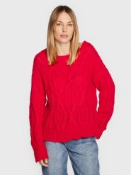TWINSET Sweter 222TT3340 Czerwony Relaxed Fit. Czerwone swetry klasyczne damskie Twinset, s, z syntetyku, bez kołnierzyka. Za 1,769.00 zł.