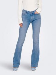 ONLY Dżinsy - Flared fit - w kolorze błękitnym rozmiar: L/L30. Niebieskie jeansy damskie Only. Za 136.13 zł.