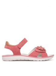 Primigi Sandały 1385222 D Koralowy. Pomarańczowe sandały dziewczęce Primigi, ze skóry, bez obcasa, bez zapięcia. Za 249.99 zł.