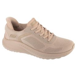 Buty sportowe Sneakersy damskie, Slip-Ins: BOBS Sport Squad Chaos - Current Muse. Brązowe obuwie sportowe casual damskie Skechers, bez zapięcia. Za 359.99 zł.