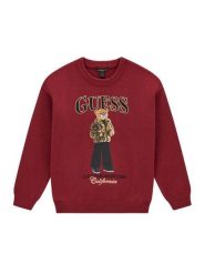 Guess Sweter J6BR05 Z1339 Czerwony Regular Fit. Czerwone swetry dziewczęce Guess, z aplikacjami, z syntetyku, bez kołnierzyka, bez ramiączek. Za 234.99 zł.