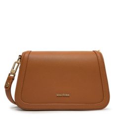 Torebka GINO ROSSI. Brązowe listonoszki damskie Gino Rossi, bez wzorów, bez dodatków. Za 249.99 zł.