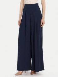 Rinascimento Spodnie palazzo CFC0125495003 Granatowy Wide Leg. Niebieskie spodnie materiałowe damskie Rinascimento, bez wzorów, z materiału. Za 429.99 zł.