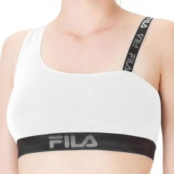 Stanik sportowy Bielizna Damska Fila woman bra 1 pack. Biała biustonosze sportowe damskie Fila, bez wzorów, z bawełny. Za 52.99 zł.