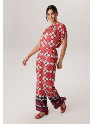 Aniston Spodnie w kolorze czerwono-jasnoróżowym rozmiar: 42. Czerwone spodnie materiałowe damskie Aniston, bez wzorów, z materiału. Za 173.99 zł.