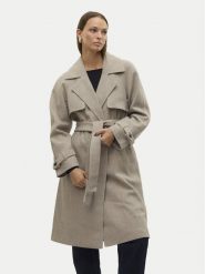 Vero Moda Płaszcz przejściowy Pop Miley 10319995 Beżowy Regular Fit. Brązowe płaszcze damskie Vero Moda, l, bez wzorów, z syntetyku, bez kaptura. Za 379.99 zł.