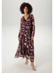 Aniston Sukienka w kolorze bordowym rozmiar: 46. Czerwone sukienki damskie Aniston, bez wzorów, bez ramiączek. Za 104.99 zł.