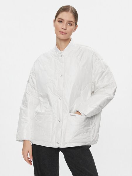 Tommy Jeans Kurtka przejściowa Tjw Onion Quilt Liner Jacket DW0DW17235 Biały Regular Fit. Białe kurtki damskie Tommy Jeans, m, bez wzorów, z jeansu, bez kaptura. Za 419.99 zł.