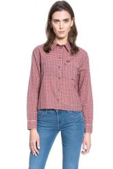 DAMSKA KOSZULA MATERIAŁOWA WRANGLER EXPLORER SHIRT PYRAMID SAND W5R05HC01 112130300. Koszule damskie Wrangler, s, bez wzorów, z materiału, bez kołnierzyka, bez ramiączek. Za 129.99 zł.