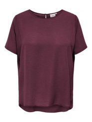 ONLY Carmakoma Koszulka w kolorze bordowym rozmiar: 44. Czerwone bluzki damskie Only Carmakoma, bez wzorów, bez kołnierzyka, bez ramiączek. Za 73.95 zł.