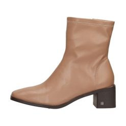 Beżowe botki damskie na obcasie Vinceza 10791. Brązowe botki damskie VINCEZA, ze skóry, bez obcasa, na obcasie, bez zapięcia. Za 209.00 zł.