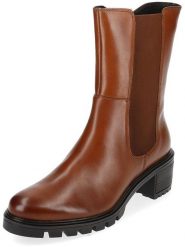 Ara Shoes Skórzane botki w kolorze jasnobrązowym na obcasie rozmiar: 39. Brązowe botki damskie Ara Shoes, z materiału, eleganckie, bez obcasa, na obcasie, bez zapięcia. Za 286.16 zł.