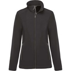 Kurtka damska Kariban Softshell 2 Couches. Czarne kurtki damskie KARIBAN, bez wzorów, z softshellu, bez kaptura. Za 157.50 zł.