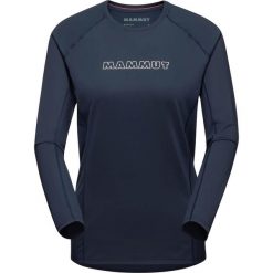 Bluza damska Mammut Selun FL Longsleeve Logo. Niebieskie bluzy damskie Mammut, m, bez wzorów, bez kaptura. Za 320.35 zł.