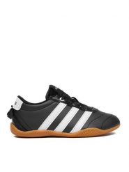 Adidas Sneakersy Grand Court 3.0 KI3035 Czarny. Czarne buty sportowe dziewczęce Adidas, ze skóry, bez zapięcia. Za 179.99 zł.