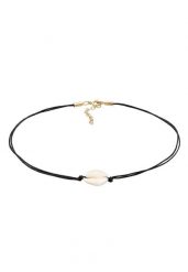 Elli Damski Choker Trend nylon i muszla kauri ze srebra próby 925 Sterling Silver Naszyjniki 1 ct. Szare naszyjniki damskie Elli, srebrne. Za 177.64 zł.