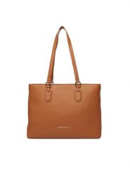 Valentino Torebka Brixton VBS7LX11 Brązowy. Brązowe shopper bag Valentino, bez wzorów, ze skóry, bez dodatków. Za 589.99 zł.