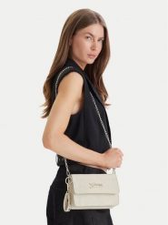 Guess Torebka J6RZ15 WGT10 Écru. Białe torebki wieczorowe damskie Guess, z aplikacjami, ze skóry, bez dodatków. Za 260.99 zł.