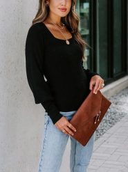 Milan Kiss Sweter w kolorze czarnym rozmiar: S. Czarne swetry klasyczne damskie Milan Kiss, s, bez kołnierzyka. Za 156.61 zł.