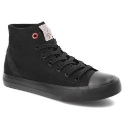 Czarne Trampki Cross Jeans Damskie Wygodne Obuwie. Czarne trampki damskie Cross Jeans, bez wzorów, z jeansu, bez zapięcia. Za 159.00 zł.