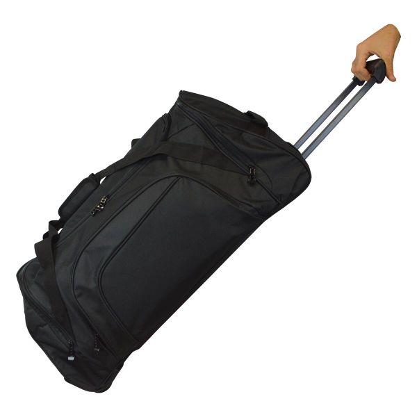 Torba sportowa Sporti na kółkach 71 cm, czarna. Czarne torby podróżne SPORTIFRANCE, bez wzorów, duże. Za 230.50 zł.