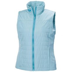 Damska kurtka bez rękawów Helly Hansen Crew Insulator 2.0. Niebieskie kurtki damskie Helly Hansen, bez wzorów, z mikrofibry, bez kaptura. Za 599.00 zł.