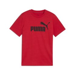 Młodzieżowa koszulka ESS z logo No. 1 PUMA For All Time Red. Czerwona bluzki damskie Puma, m, bez wzorów, z gumy, młodzieżowe, bez kołnierzyka, bez ramiączek. Za 79.00 zł.