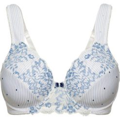 Biustonosz bonprix ecru-niebieski z nadrukiem. Białe biustonosze bonprix, z nadrukiem. Za 54.99 zł.