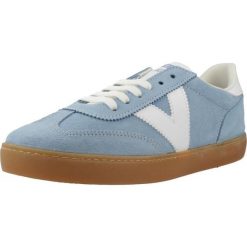 Buty VICTORIA BERLIN Niebieski. Niebieskie obuwie trekkingowe damskie Victoria, ze skóry, bez zapięcia. Za 315.99 zł.