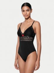 HUGO Body 50570667 Czarny Slim Fit. Czarne body i gorsety Hugo, bez wzorów, z syntetyku. Za 349.99 zł.