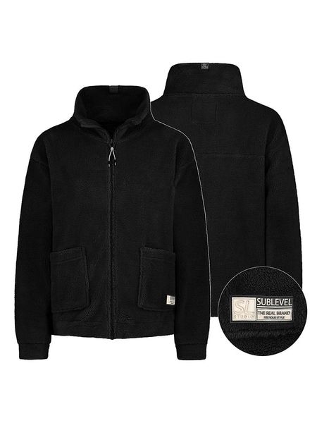 Sublevel Kurtka polarowa w kolorze czarnym rozmiar: S. Czarne kurtki damskie Sublevel, s, bez wzorów, z polaru, bez kaptura. Za 126.75 zł.