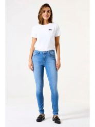 Garcia Dżinsy - Skinny fit - w kolorze niebieskim rozmiar: W26. Niebieskie jeansy damskie Garcia. Za 114.17 zł.