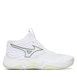 Buty halowe Mizuno. Białe obuwie sportowe casual damskie Mizuno, bez zapięcia. Za 649.99 zł.