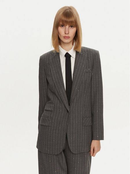 Simona Corsellini Marynarka A24CPGI008 Szary Regular Fit. Szare marynarki i żakiety damskie SIMONA CORSELLINI, bez wzorów, z syntetyku. Za 1,199.99 zł.