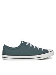 Converse Trampki Chuck Taylor All Star Dainty A12566C Zielony. Zielone trampki damskie Converse, bez wzorów, z materiału, bez zapięcia. Za 209.99 zł.