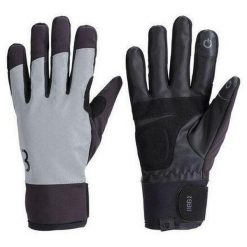 Odblaskowe rękawice zimowe BBB Cycling ColdShield. Szare rękawiczki damskie BBB CYCLING, bez wzorów. Za 238.50 zł.