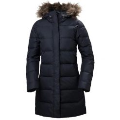 Parka dla kobiet Helly Hansen Aden Down. Niebieskie parki damskie Helly Hansen, na zimę, bez kaptura. Za 1,013.15 zł.