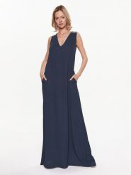 Fabiana Filippi Sukienka letnia ABD273W223 Granatowy Regular Fit. Niebieskie sukienki damskie Fabiana Filippi, bez wzorów, z wiskozy, bez ramiączek. Za 3,049.00 zł.