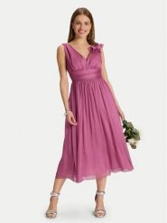 Swing Sukienka koktajlowa 5AJ07600 Różowy Regular Fit. Czerwone sukienki damskie Swing, bez wzorów, z syntetyku, wizytowe, bez ramiączek. Za 899.99 zł.