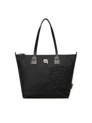 KARL LAGERFELD Torebka A1W30387 Czarny. Czarne shopper bag KARL LAGERFELD, bez wzorów, z materiału, bez dodatków. Za 619.99 zł.