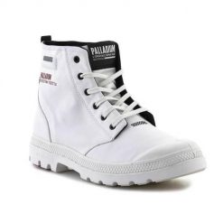 Buty do chodzenia damskie Palladium Pampa Lite. Białe obuwie sportowe damskie Palladium, z materiału, bez zapięcia, trekkingowe. Za 546.00 zł.