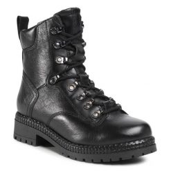 Trapery Lasocki. Czarne trapery damskie Lasocki, bez zapięcia. Za 120.99 zł.