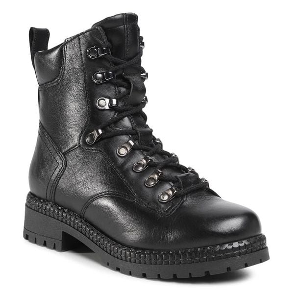 Trapery Lasocki. Czarne trapery damskie Lasocki, bez zapięcia. Za 120.99 zł.