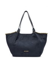 LOVE MOSCHINO Torebka JC4220PP0PKF175A Granatowy. Niebieskie shopper bag Love Moschino, bez wzorów, z materiału, bez dodatków. Za 1,029.00 zł.