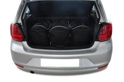 Torby Do Bagażnika Vw Polo 5 2009-2017 3Szt Kjust. Czarne torby podróżne KJUST, bez wzorów, z kauczuku. Za 780.00 zł.